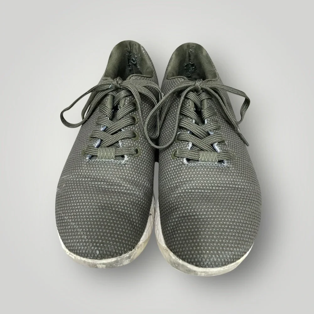 NOBULL Trainer Women‎ 7.5 Olive Green SuperFabric Cross Training Shoes Sneakers